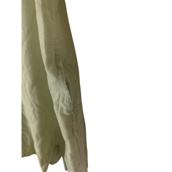 Abercrombie Kids Girl's Cotton‎ Linen Blend Light Green Dress 9/10 Lined - Picture 3 of 5